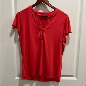 Adrianna Papell Red Blouse